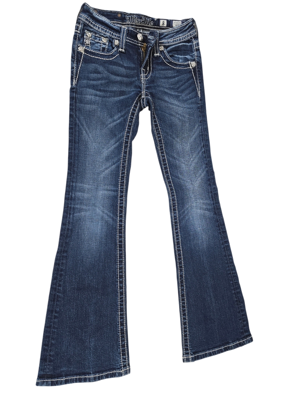 Miss Me Indigo Flare Wide-Leg Jeans